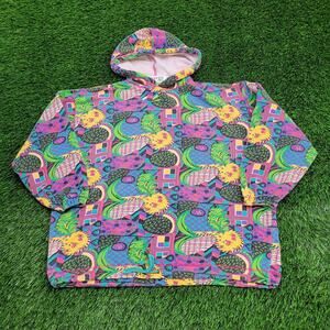 Vintage Boho Hippie Hoodie Womens Large 25x25 Baggy Boxy